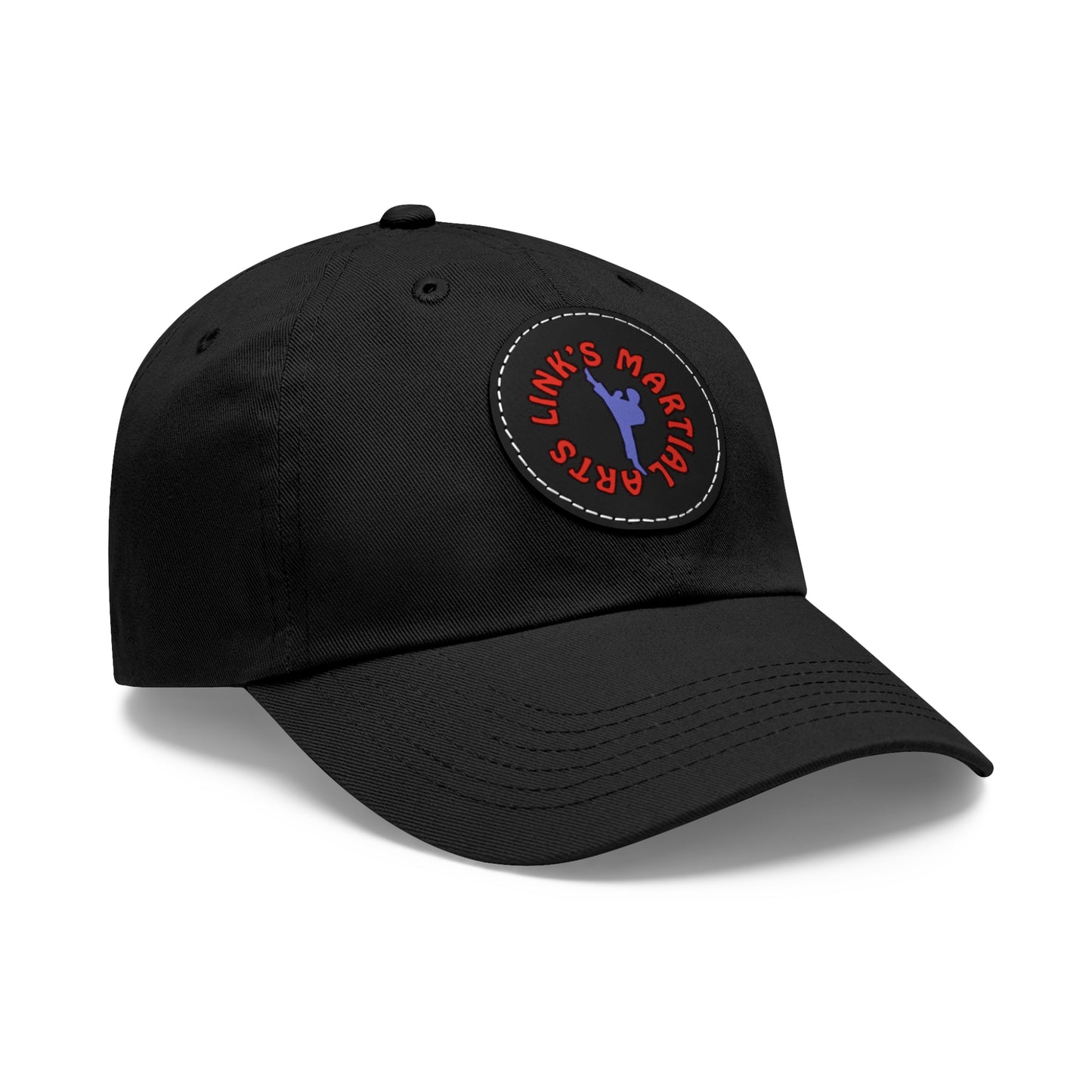 Link's Martial Arts Dad Hat with Leather Patch (Round)
