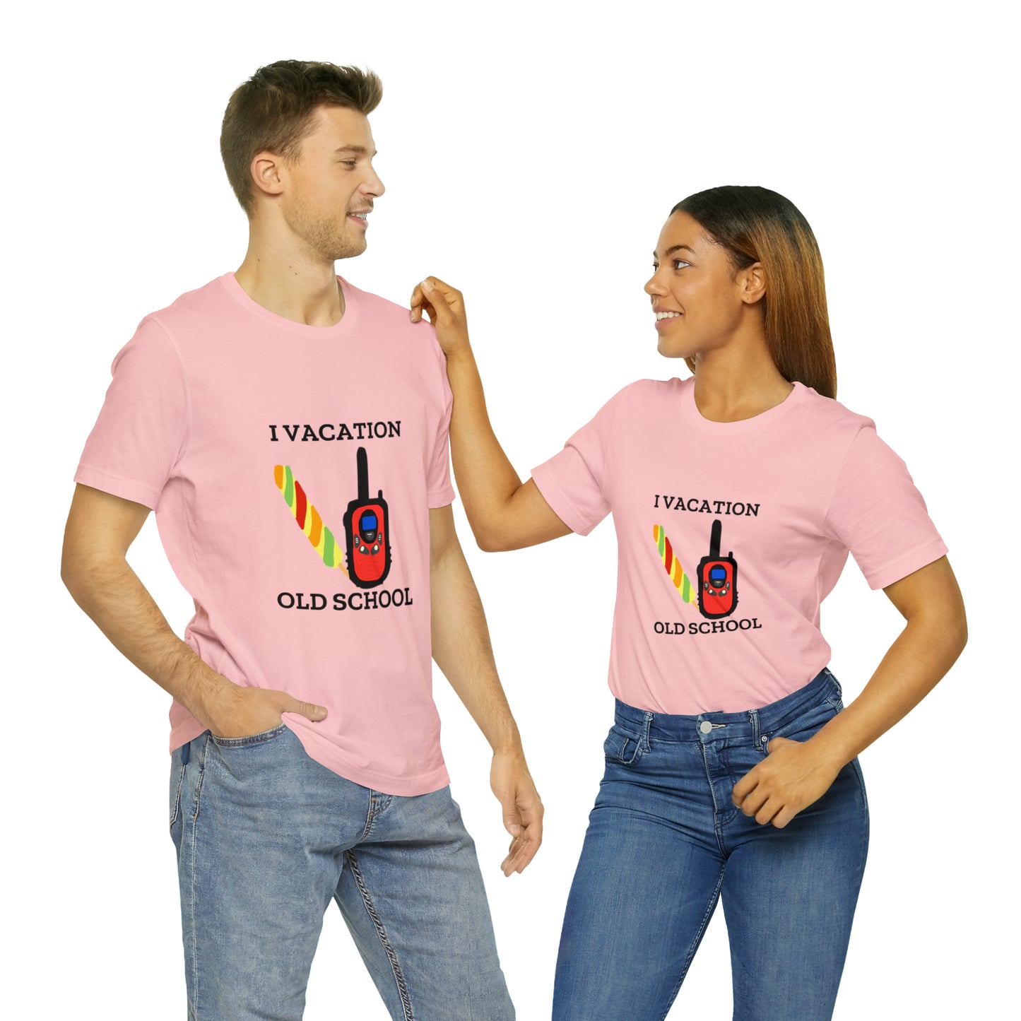 "I Vacation Old School" Unisex Jersey Short Sleeve Tee