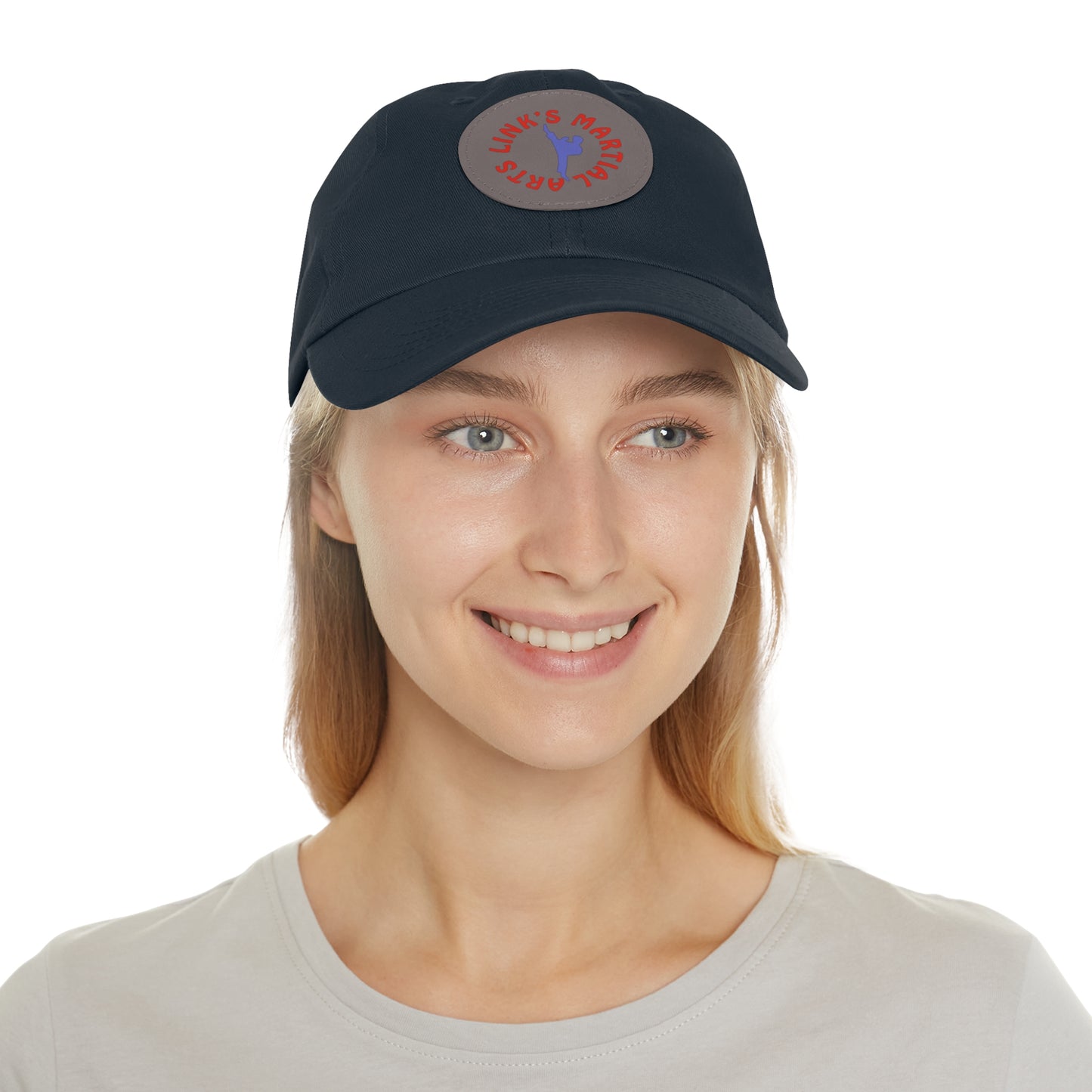 Link's Martial Arts Dad Hat with Leather Patch (Round)