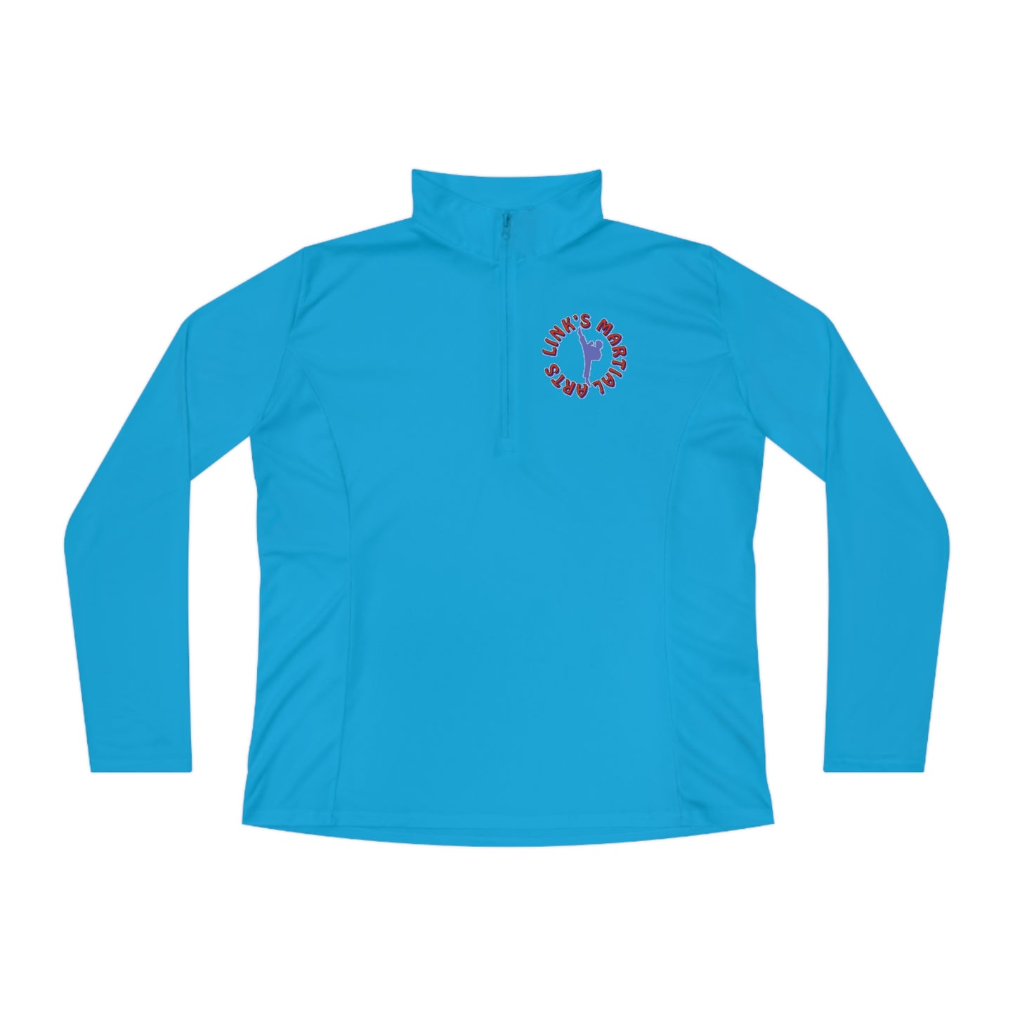 Link's Martial Arts Ladies Quarter-Zip Logo Pullover