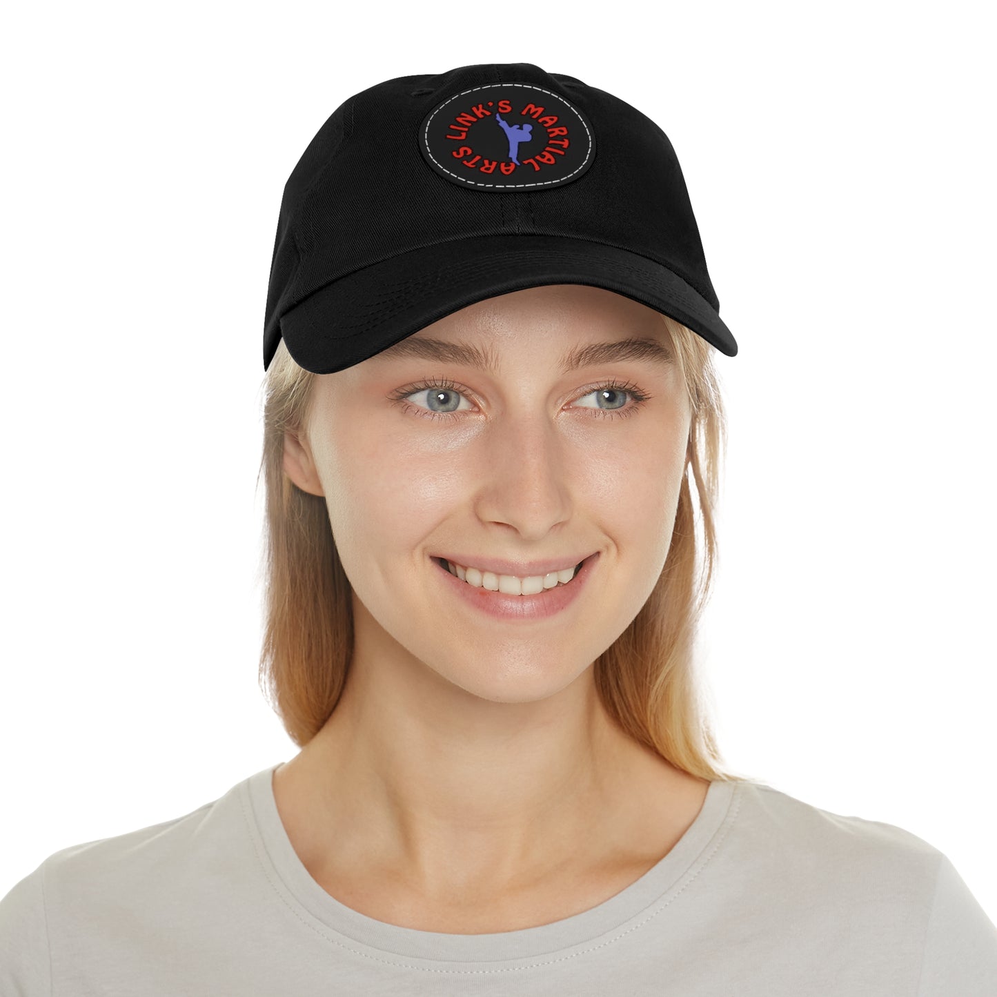 Link's Martial Arts Dad Hat with Leather Patch (Round)