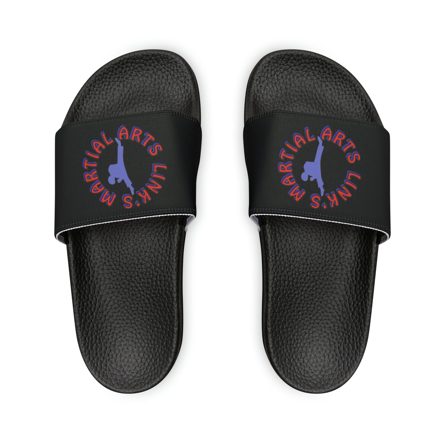 Link's Martial Arts Men's PU Logo Slide Sandals