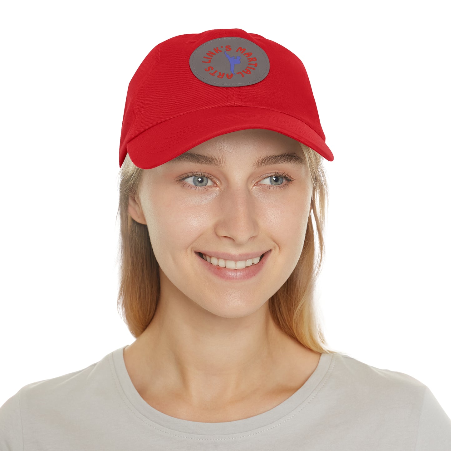 Link's Martial Arts Dad Hat with Leather Patch (Round)