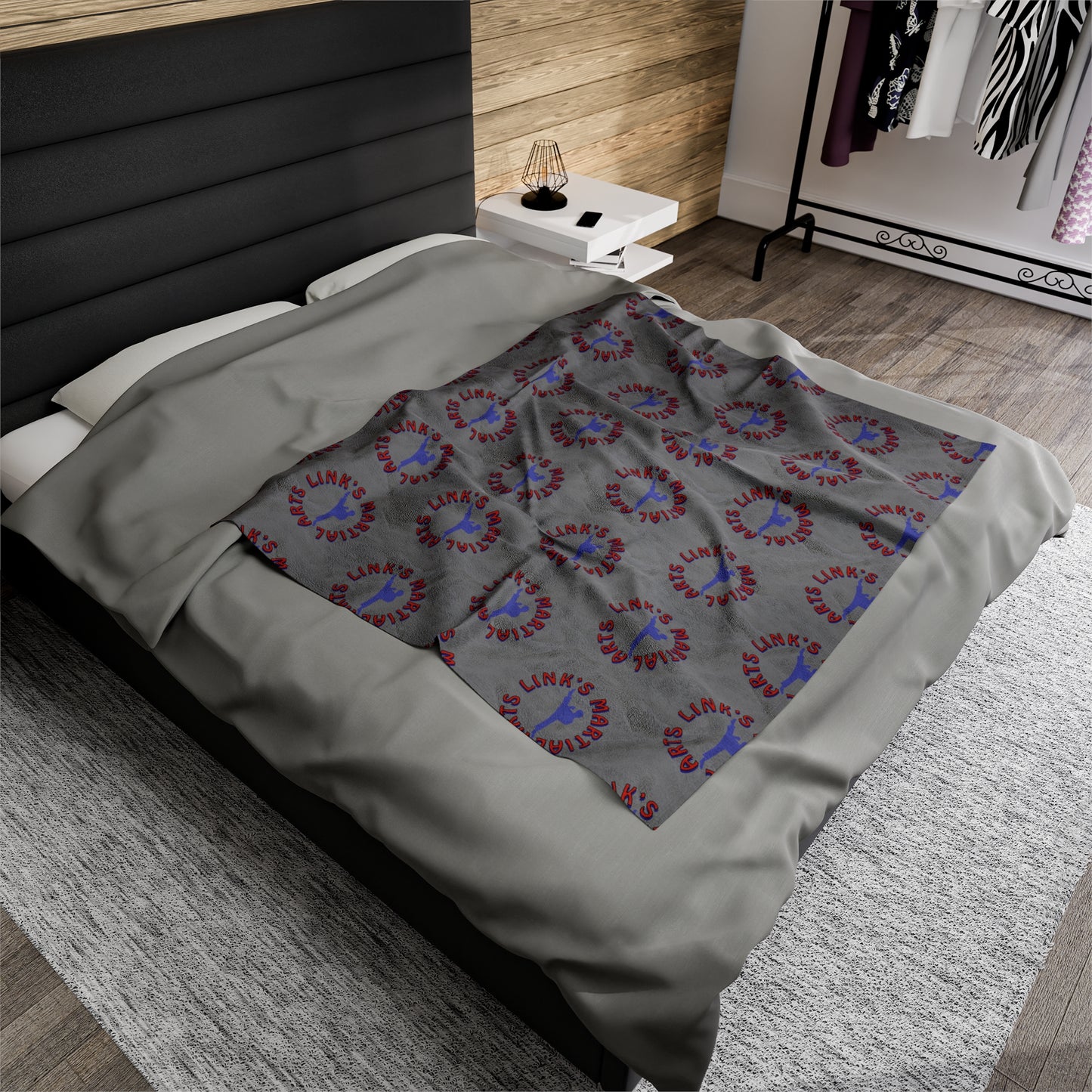 Link's Martial Arts Logo Velveteen Plush Blanket