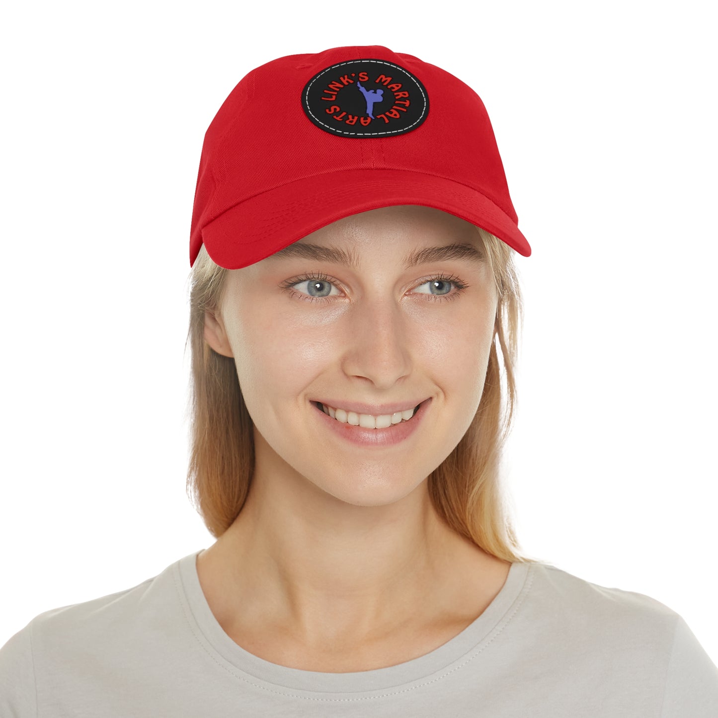 Link's Martial Arts Dad Hat with Leather Patch (Round)