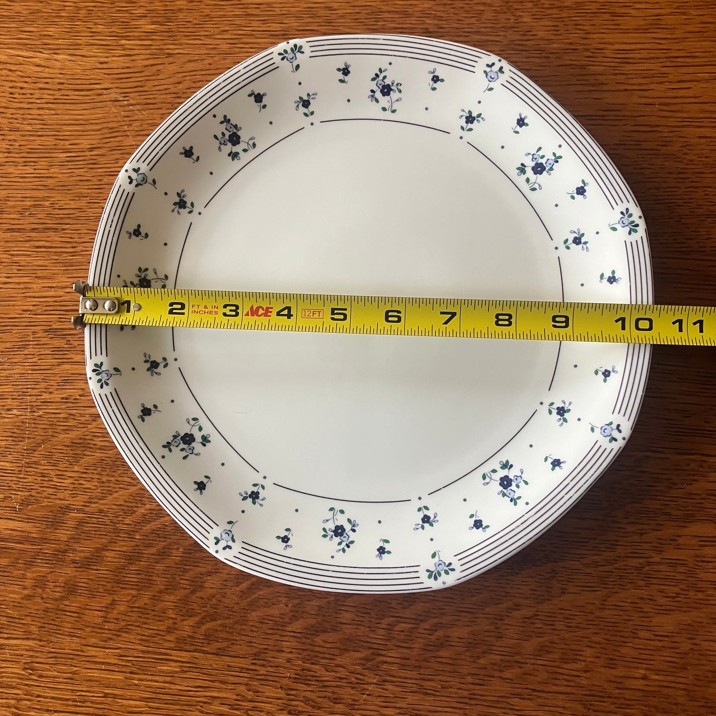 Royal Doulton Calico Blue Dinner Plate Set of 4 10.5" Vintage England