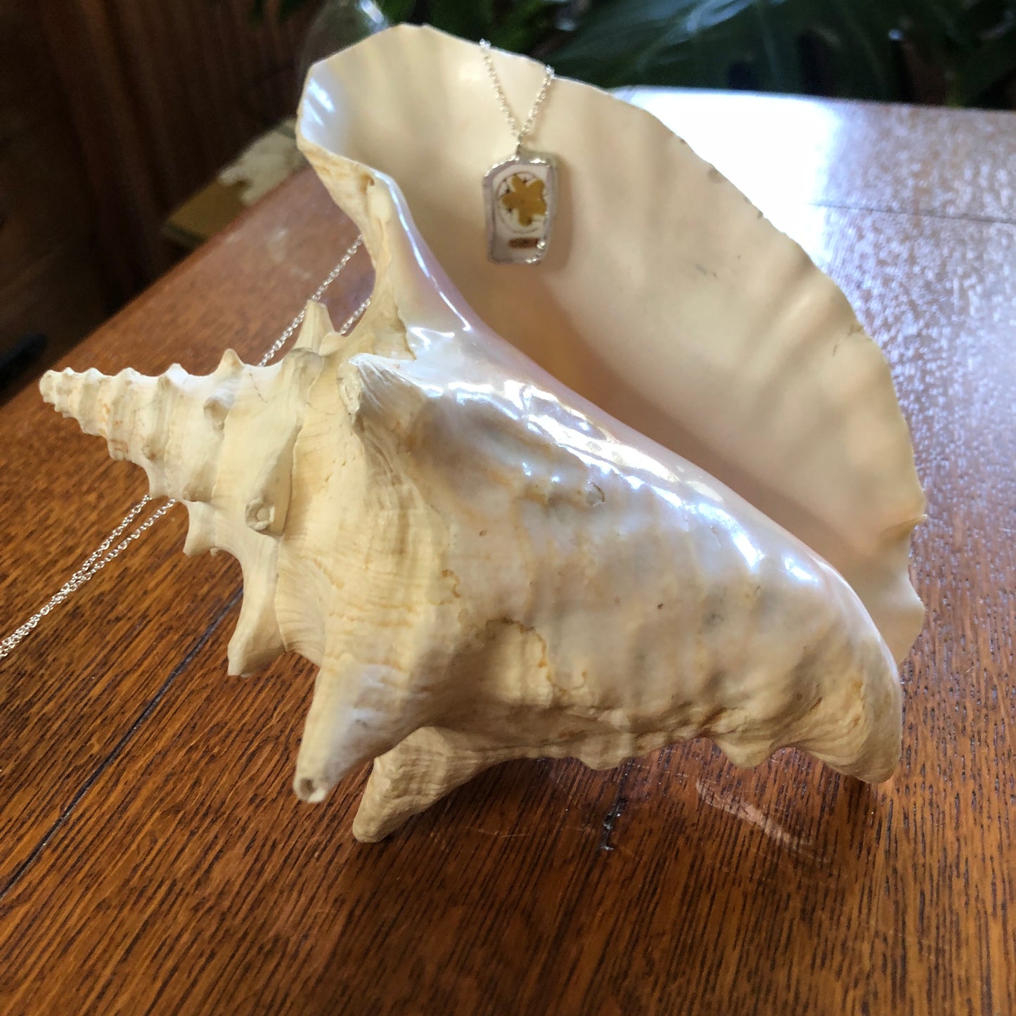 Broken Pottery Artisan Made Tiki Room Pendant Ceramic Guild Esperanto Plate Handcrafted Necklace 5/8in x 1in