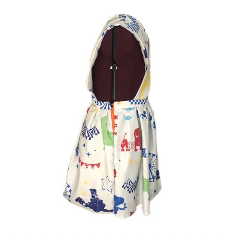 Pinafore Dress Vibrant Hand Sewn 50s Design Size Small Up Cycled Bedsheet Fabric