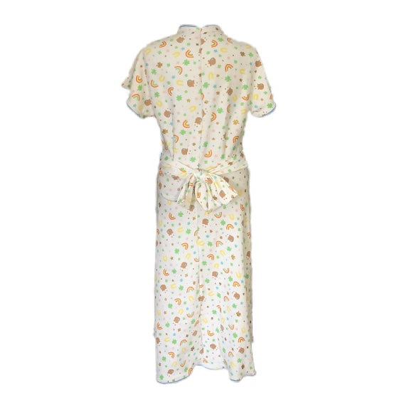 St. Patrick's Day Dress Handmade Vintage Style 1950's Design Lucky Charm Rainbow