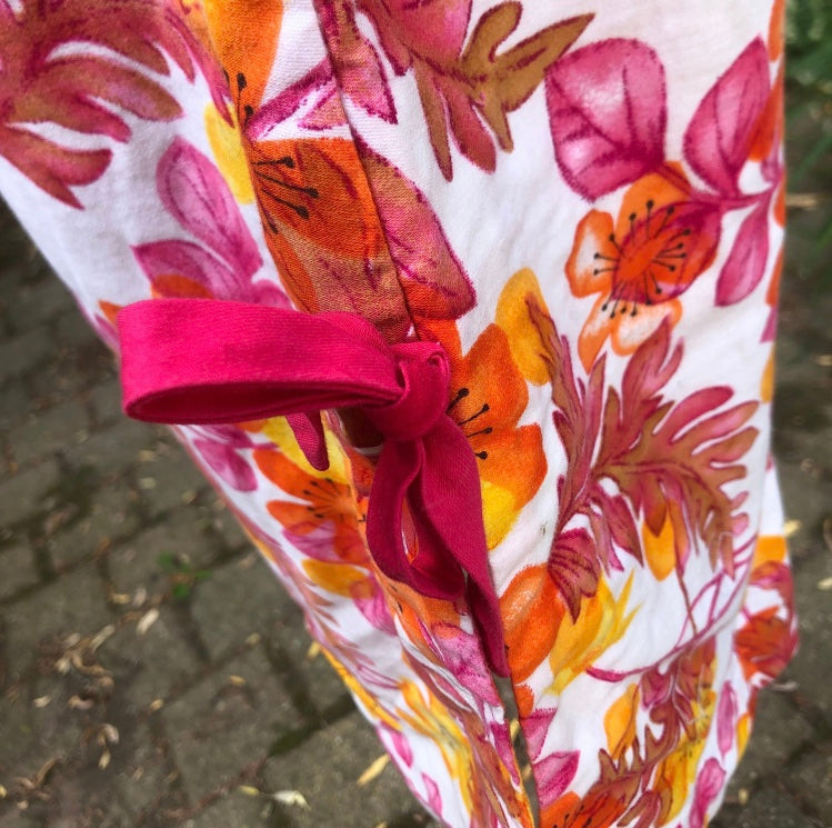 Young Hawaii Pink And Orange Floral Dress