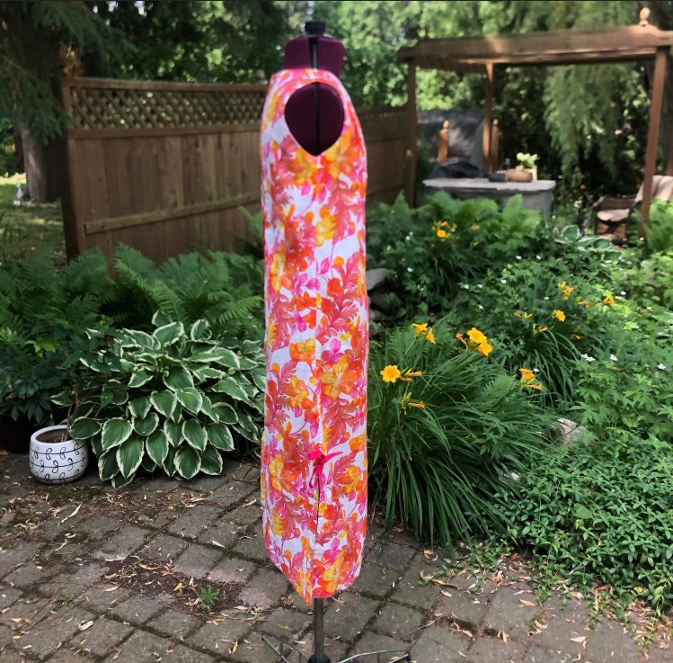Young Hawaii Pink And Orange Floral Dress