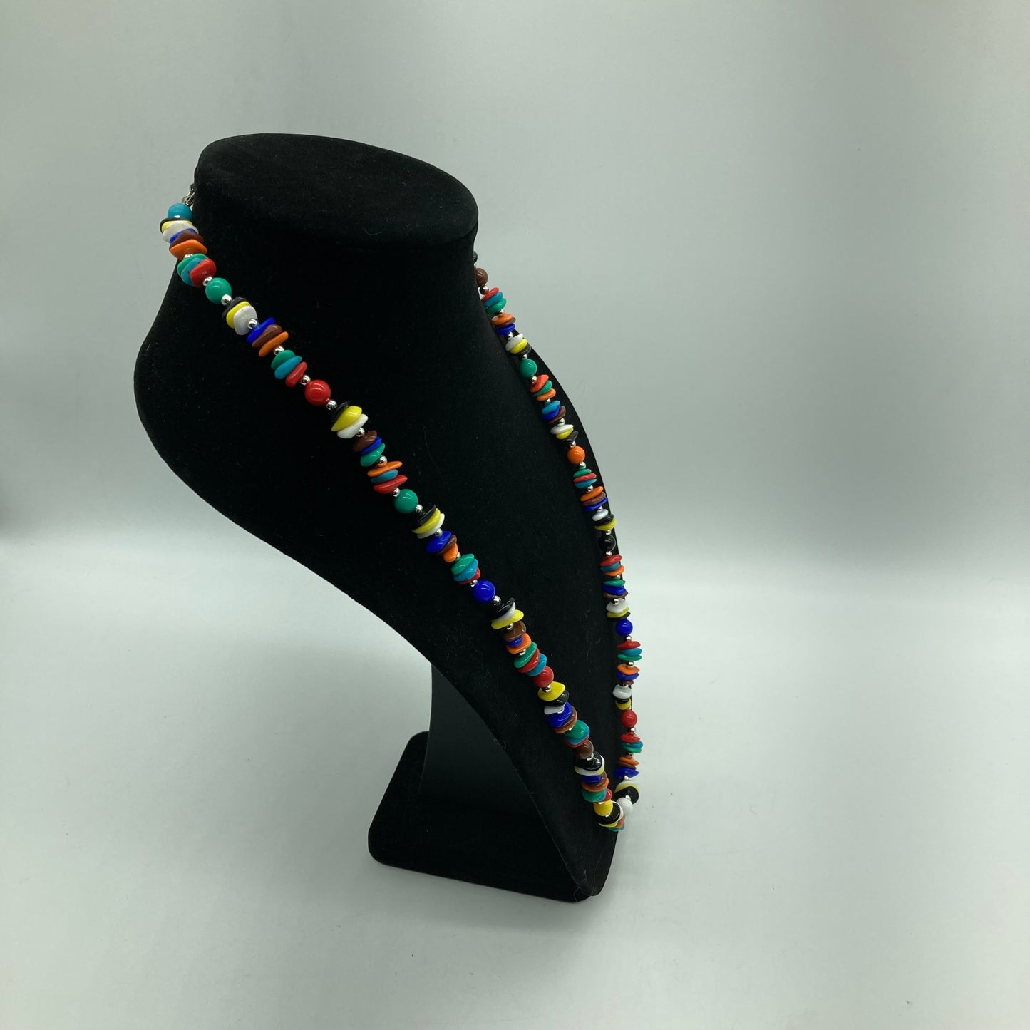 Rainbow Candy Costume Jewelry Set Necklace And Earrings