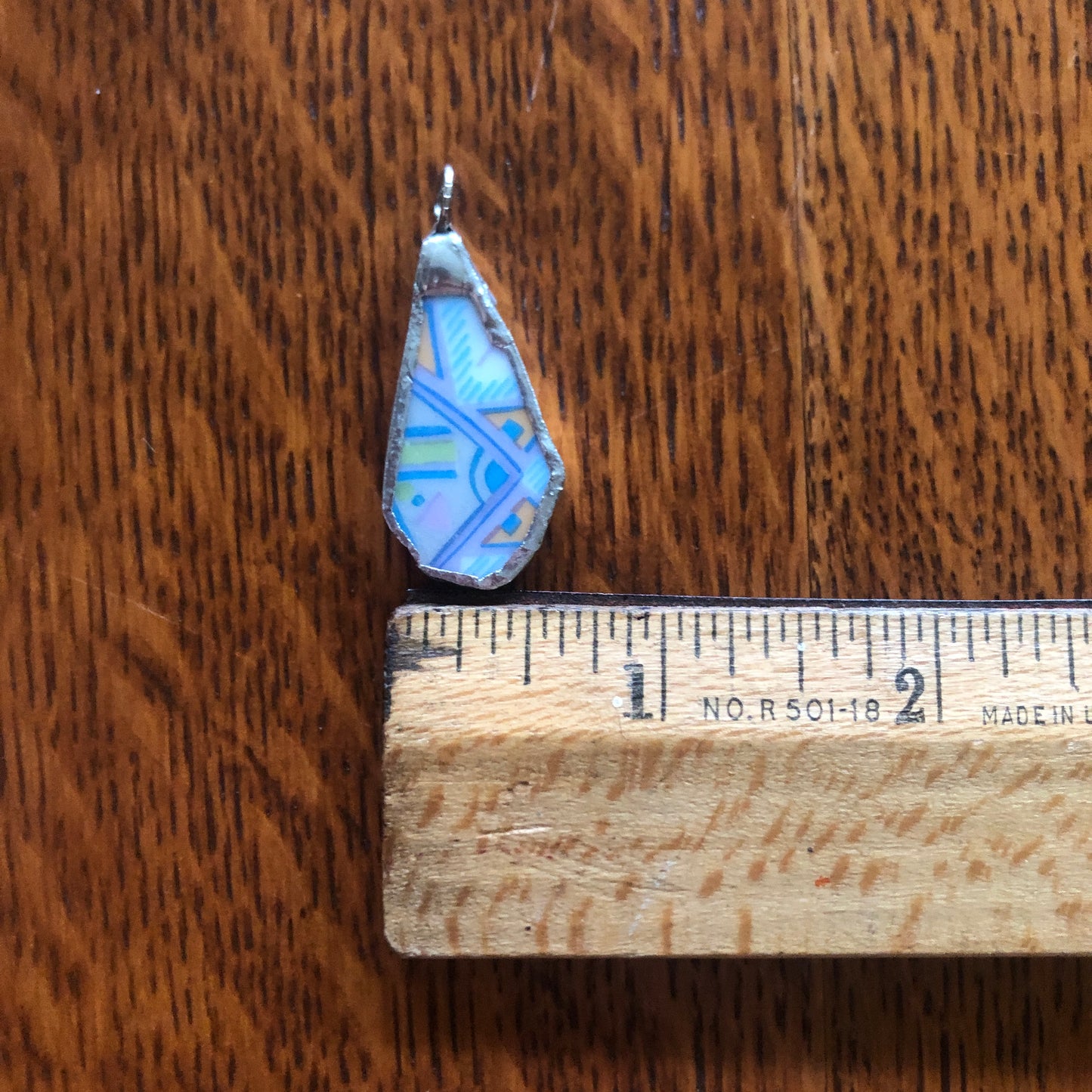 Broken Pottery Artisan Made Pendent And Dangle Earring Set Sango One World Japan Plate Handcrafted Jewelry Set