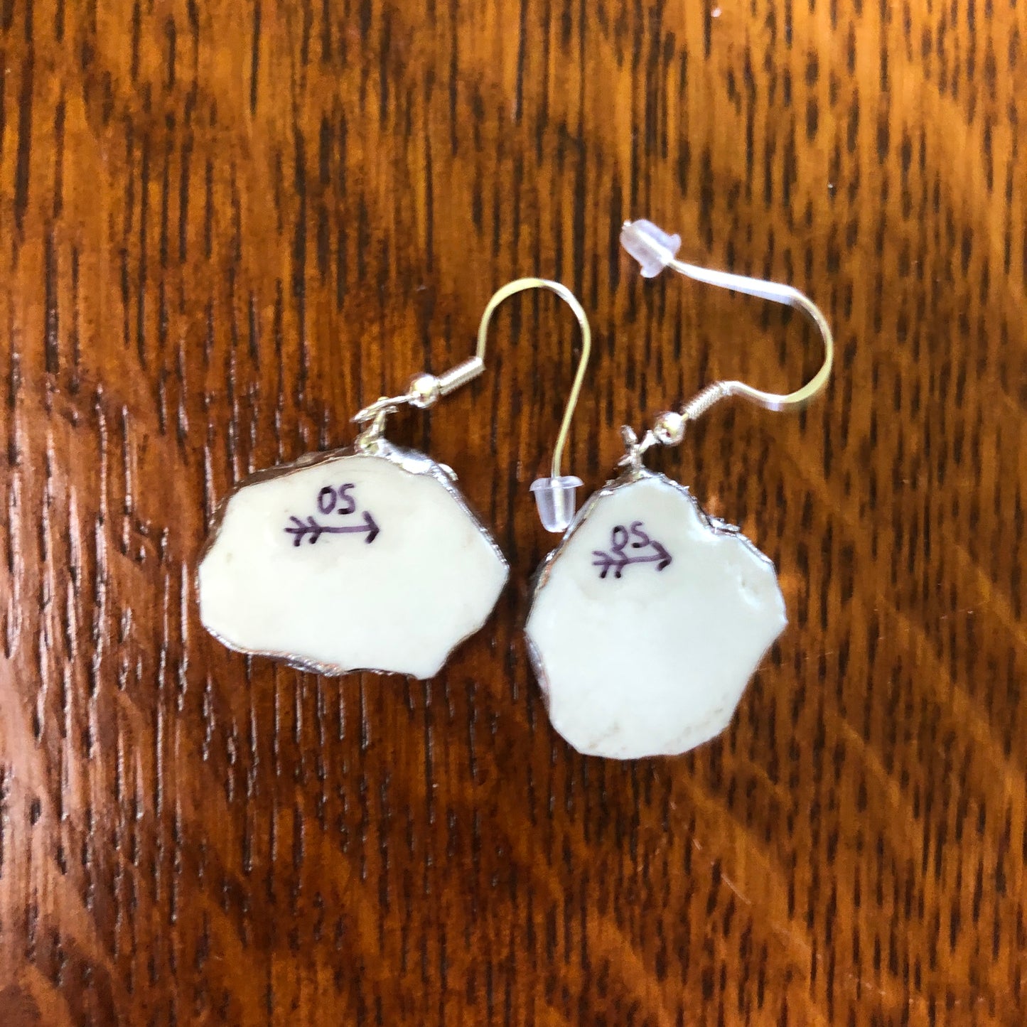Broken Pottery Artisan Made Earrings Sango One World Japan Plate Handcrafted Dangle Earrings