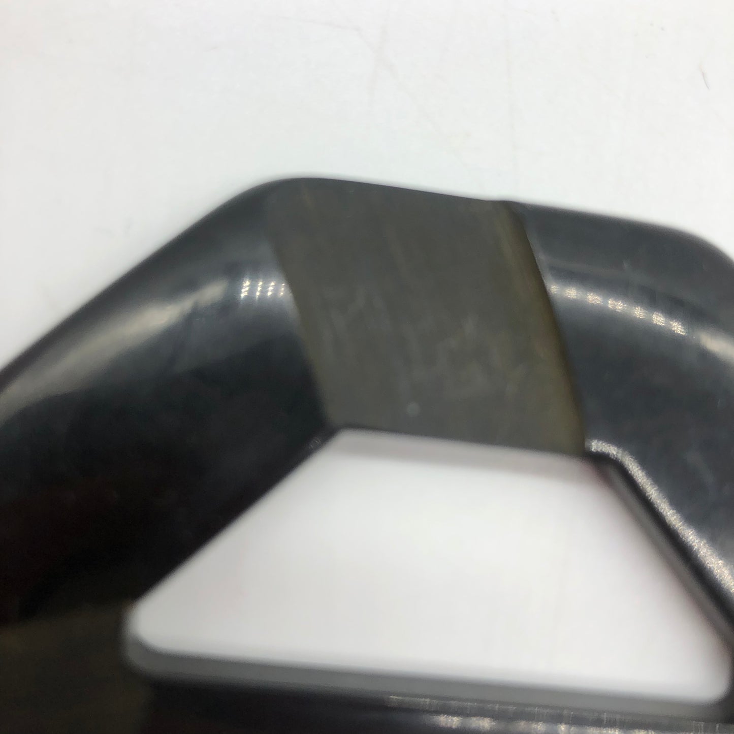 Black Carved Bakelite Buckle Scarf Holder