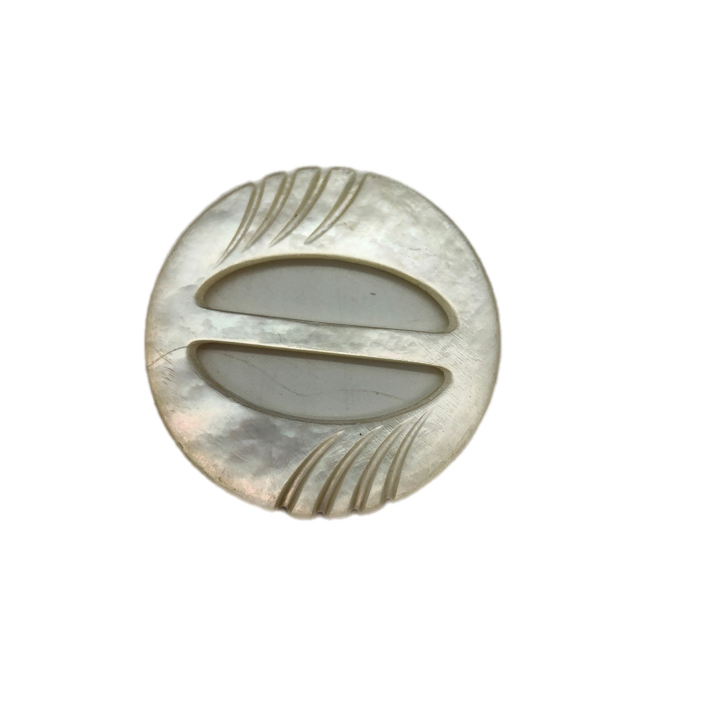 Circle Mother Of Pearl Buckle MOP Scarf Holder