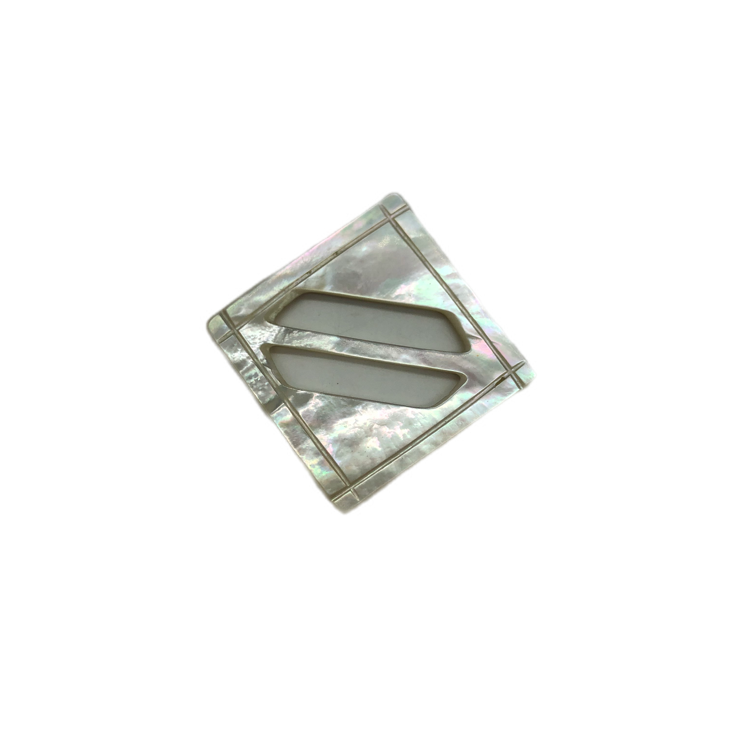 Square Mother Of Pearl Buckle MOP Scarf Holder