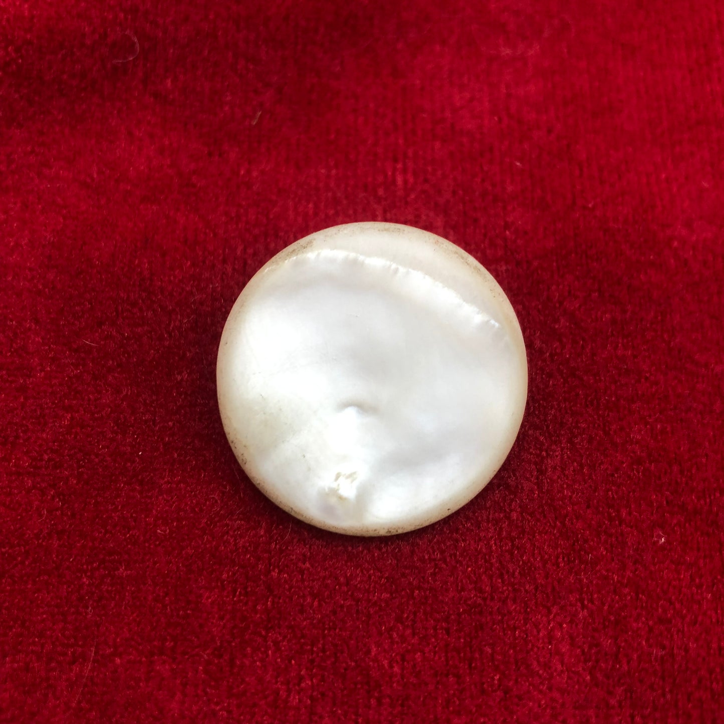 Antique Mother Of Pearl C Clasp Brooch