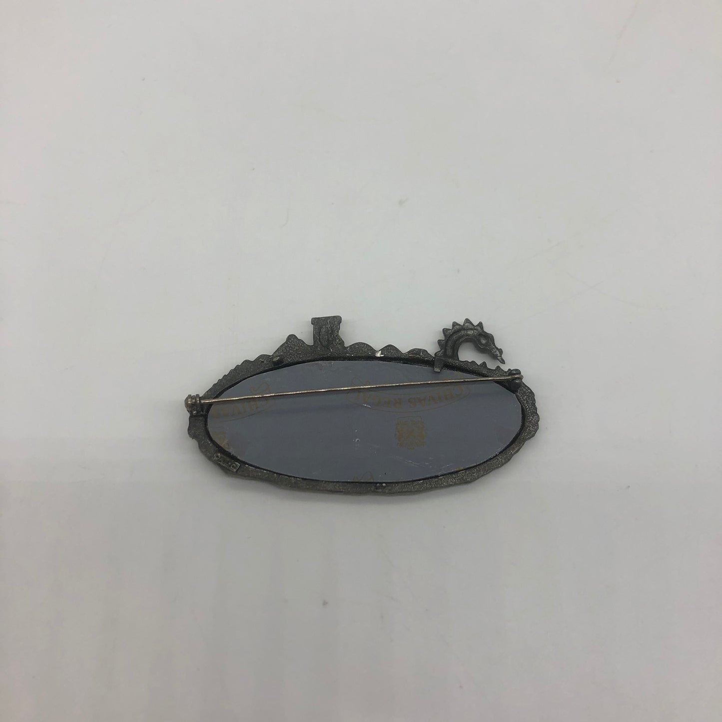 American Jewelry Chain Company Loch Ness Mirror Brooch
