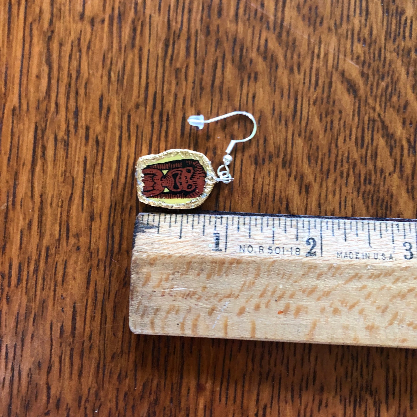 Broken Pottery Artisan Made Surfer Dude Pendant, Tiki And Pineapple Dangle Earrings Hawaii Collectors Plate Handcrafted Jewelry Set