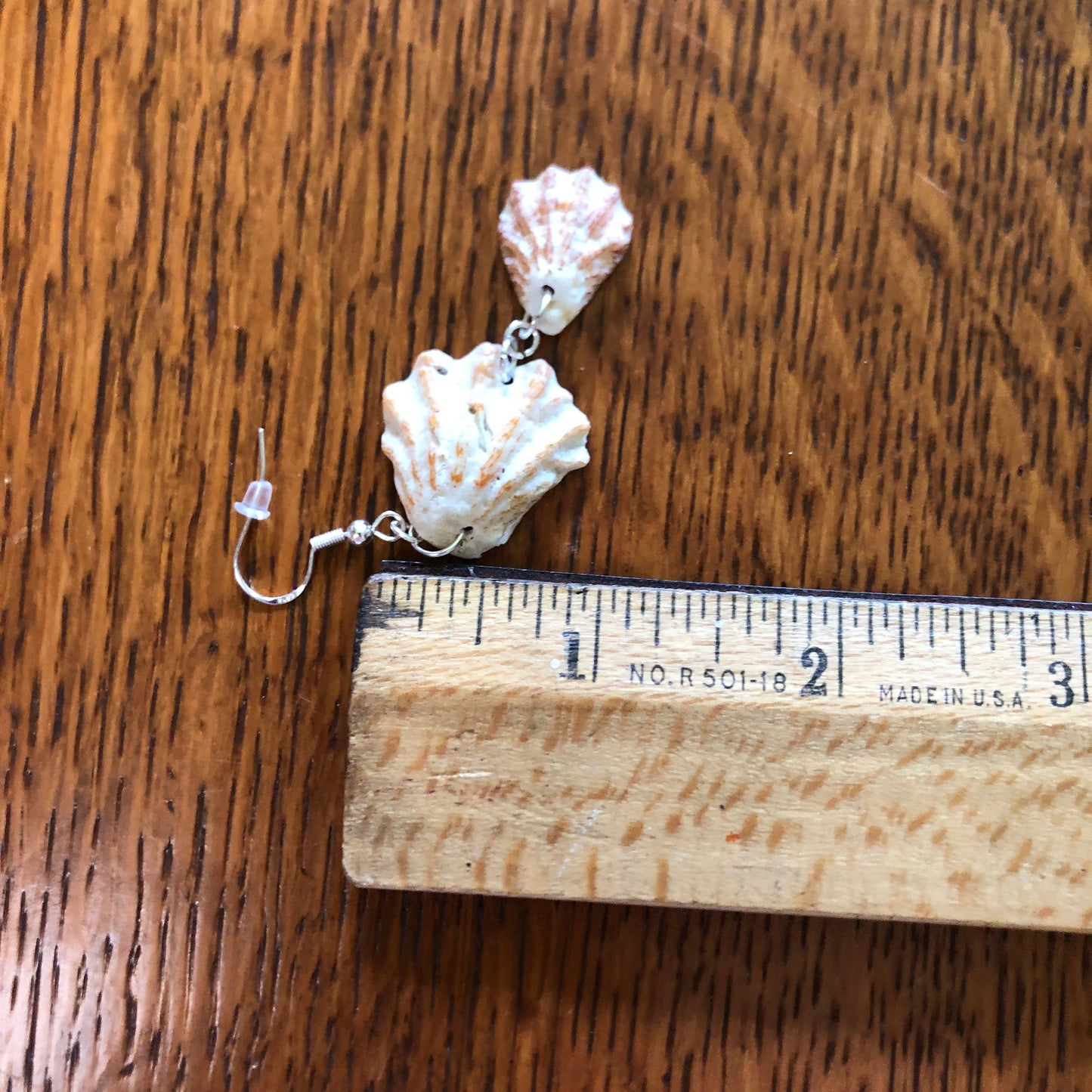 Kittens Paw Artisan Made Earrings Handcrafted Sea Shell Dangle Earrings
