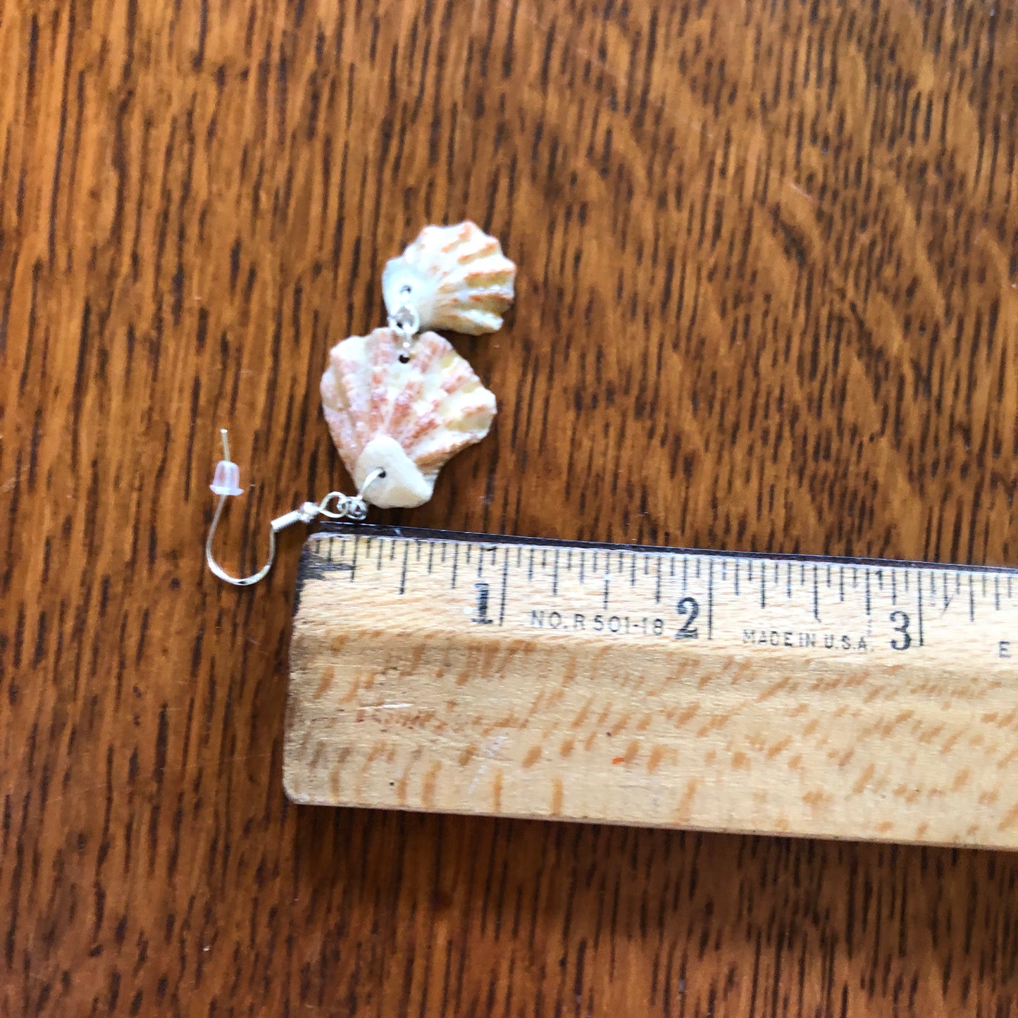 Kittens Paw Artisan Made Earrings Handcrafted Sea Shell Dangle Earrings