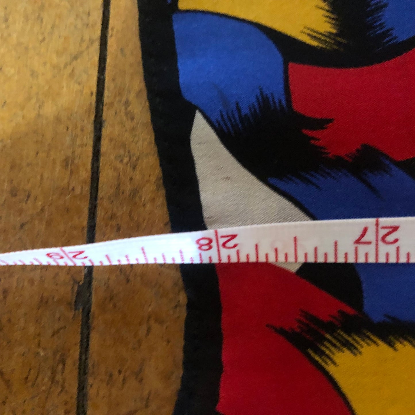 Bold Yellow Blue Red Abstract Unbranded Floral Scarf