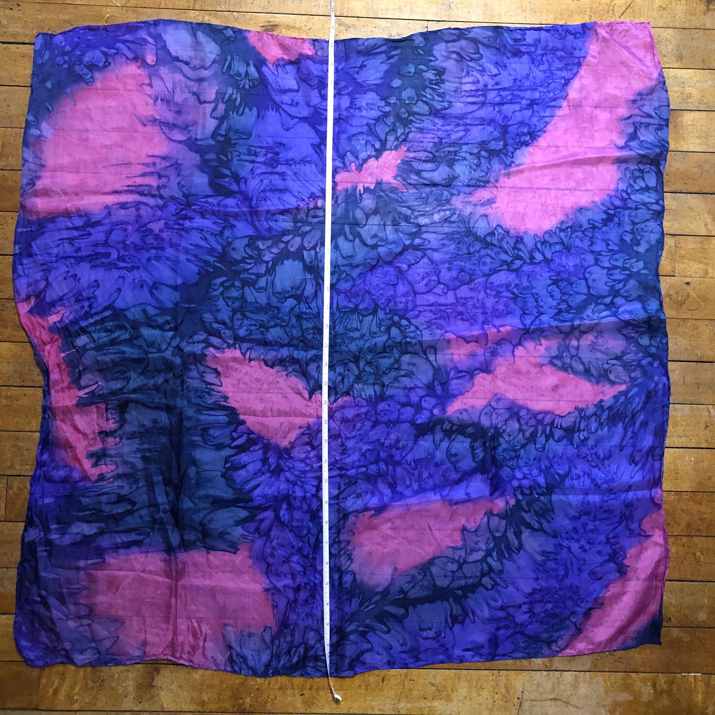 Purple and Pink Tie-dye Unbranded Square Scarf