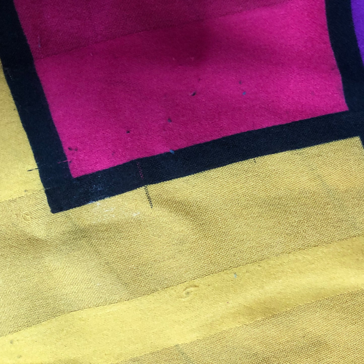 Colorful Abstract Geometric Scarf Unbranded Made In Italy 100% Polyester