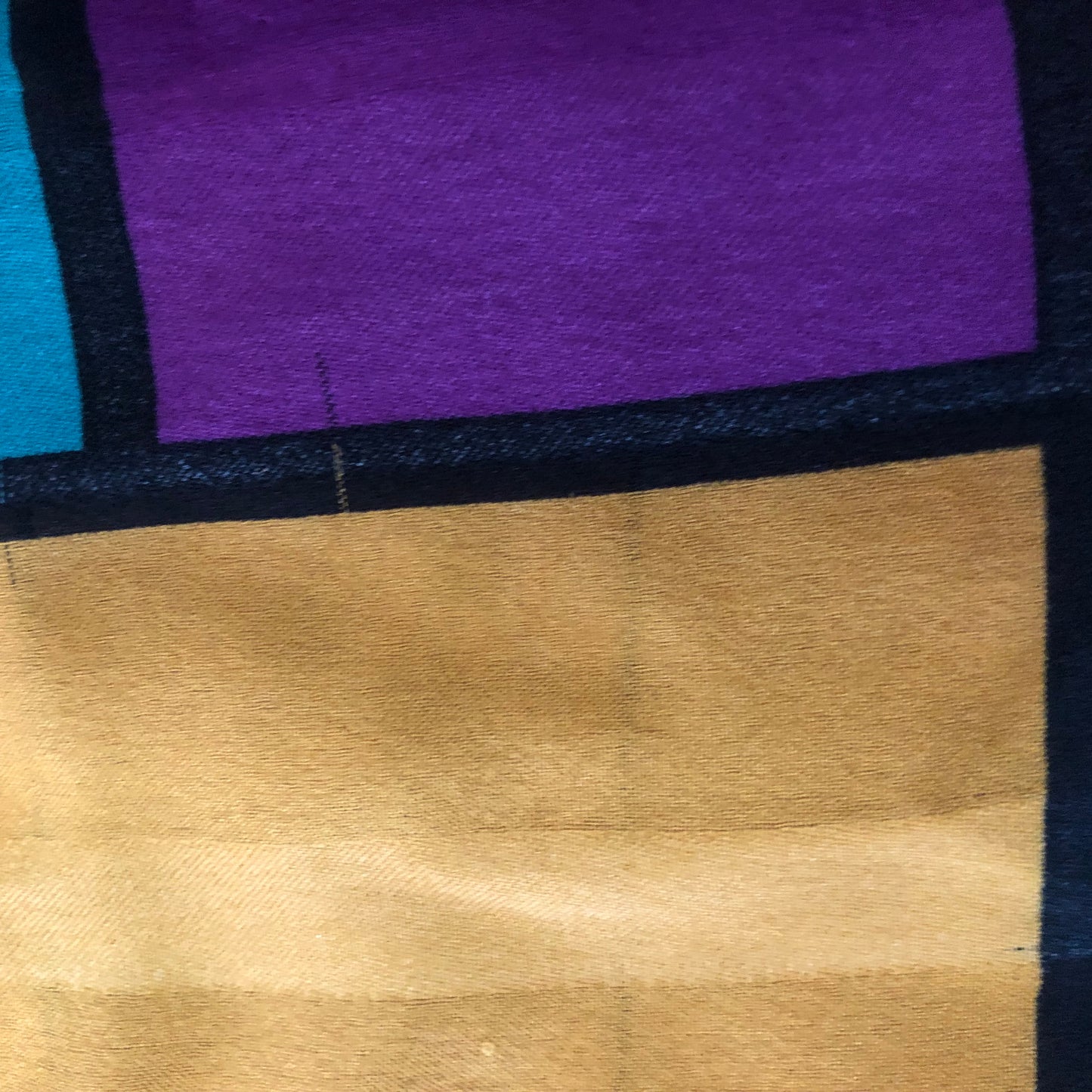Colorful Abstract Geometric Scarf Unbranded Made In Italy 100% Polyester