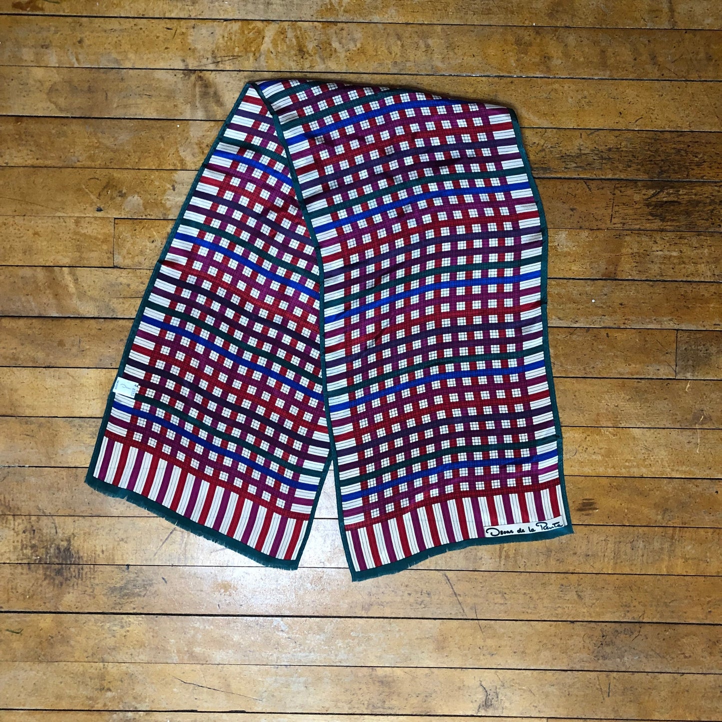 Oscar De La Renta Brand Long Scarf