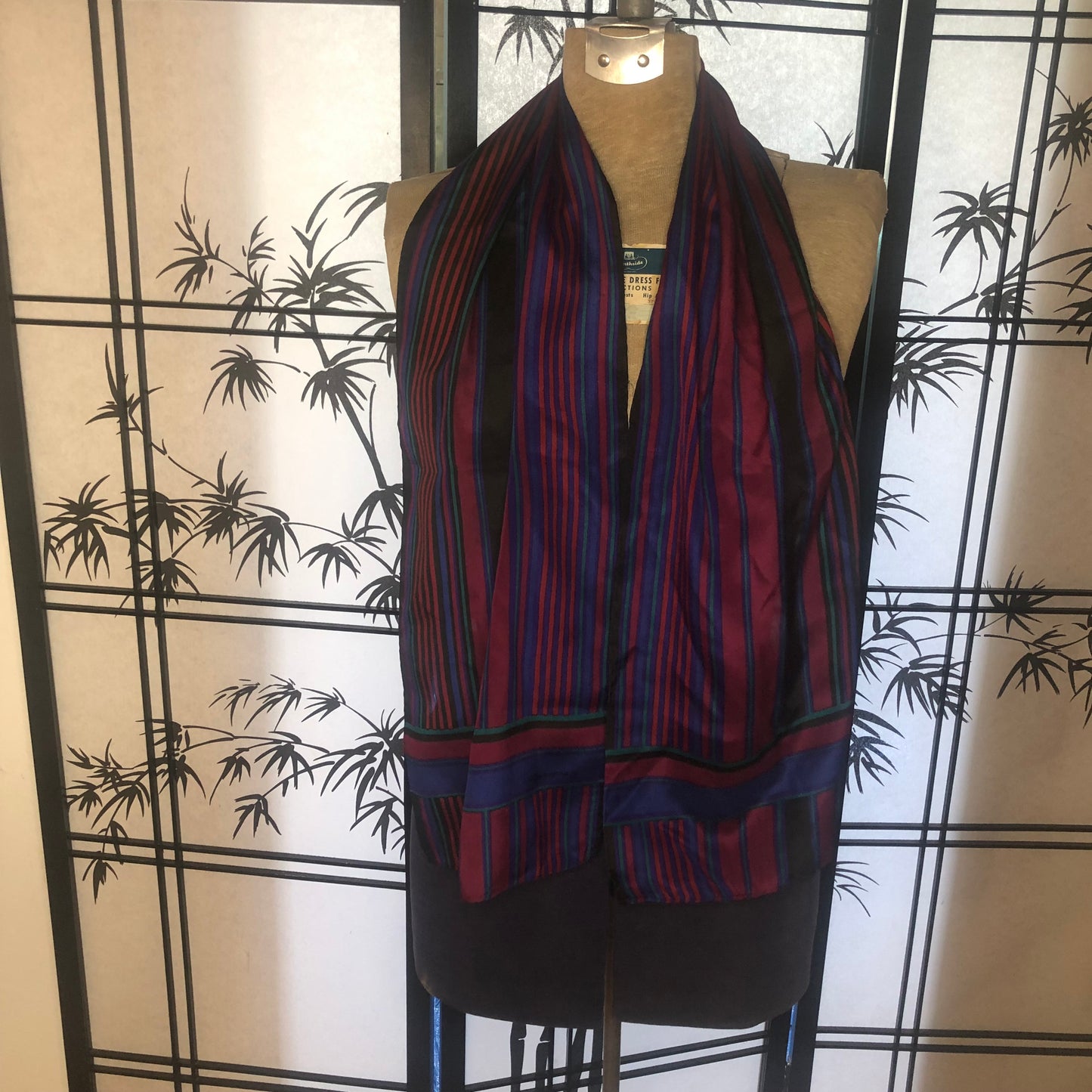 Stripy Liz Claiborne Long Scarf