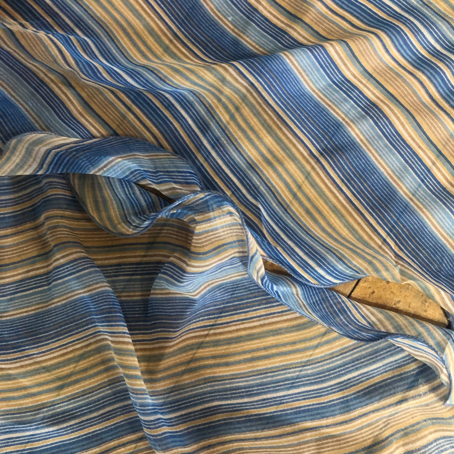 Blue Striped Long Unbranded Scarf