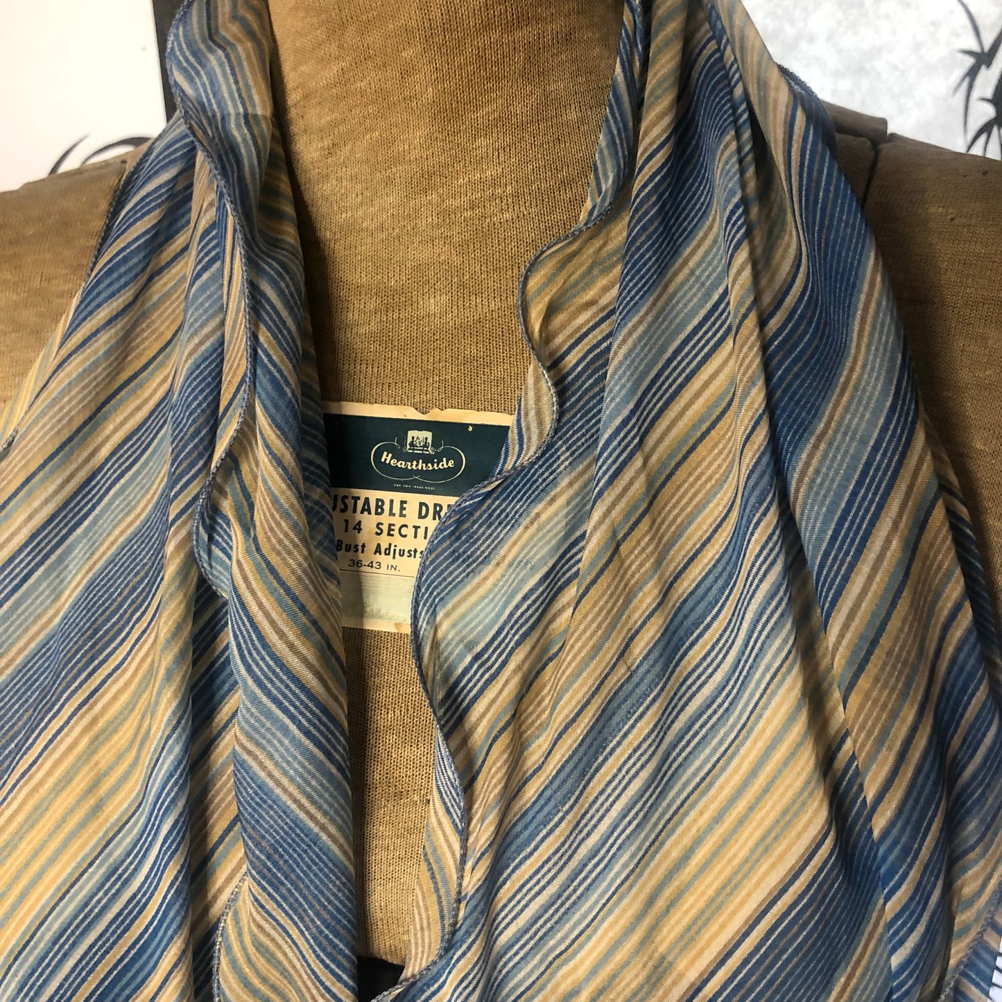 Blue Striped Long Unbranded Scarf