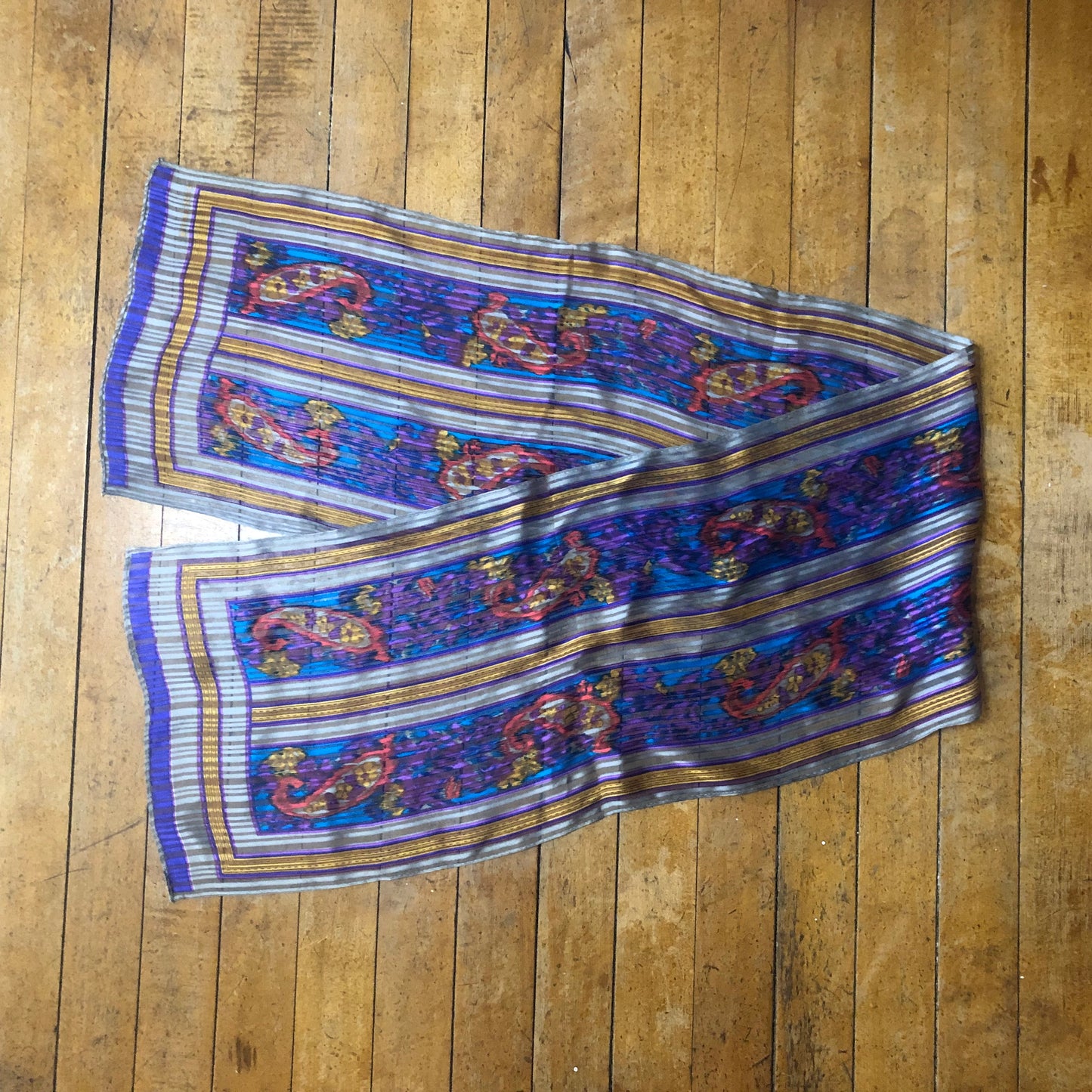 Elaine Gold Brand Floral Long Scarf