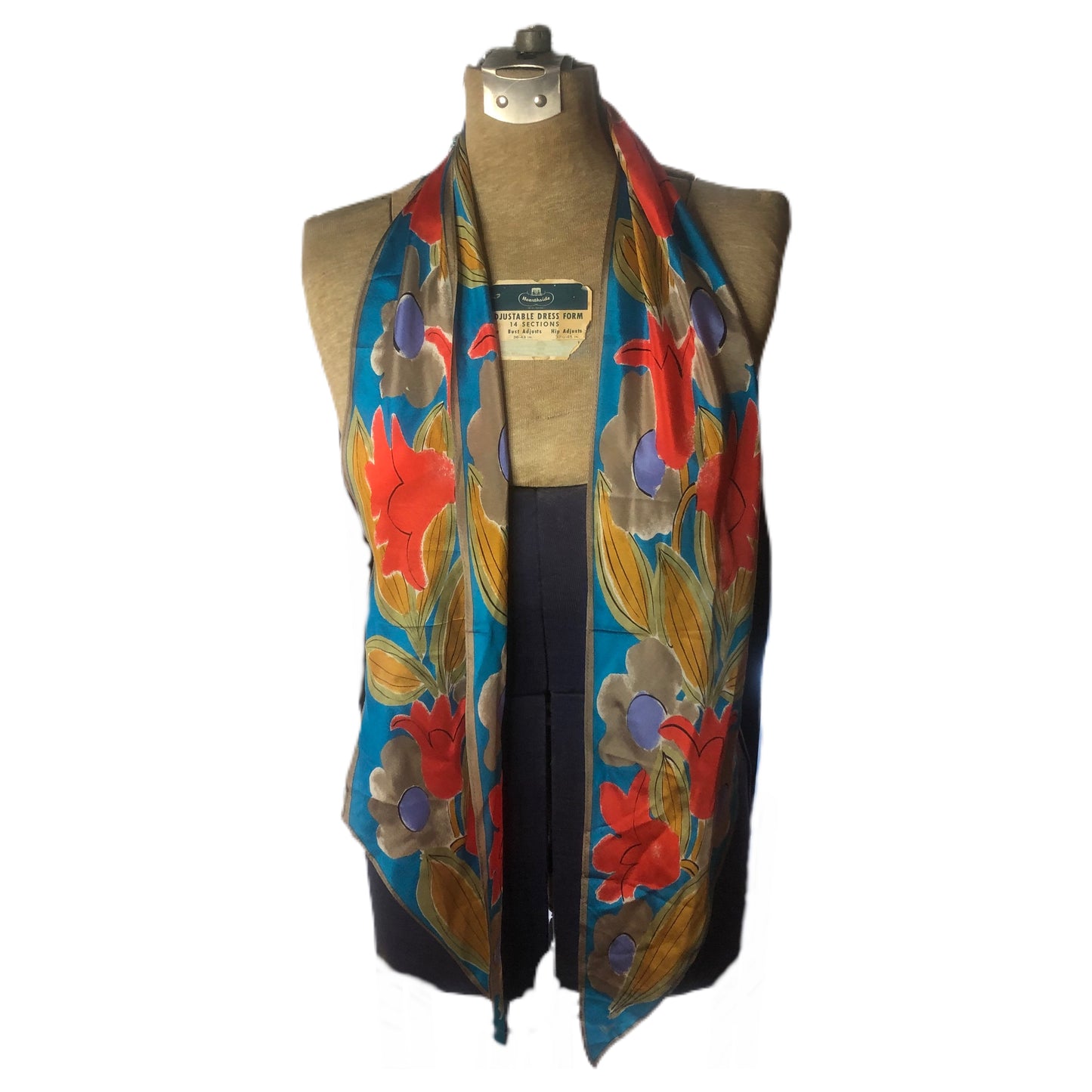 Vana Brand Long Scarf Flower Motif