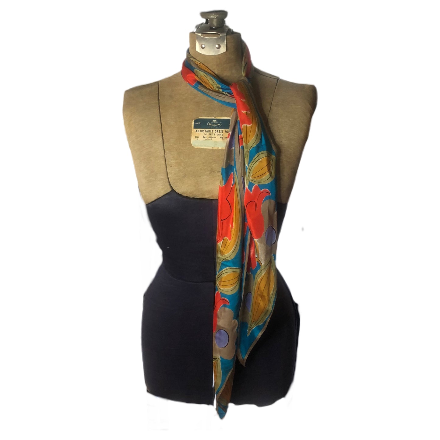 Vana Brand Long Scarf Flower Motif