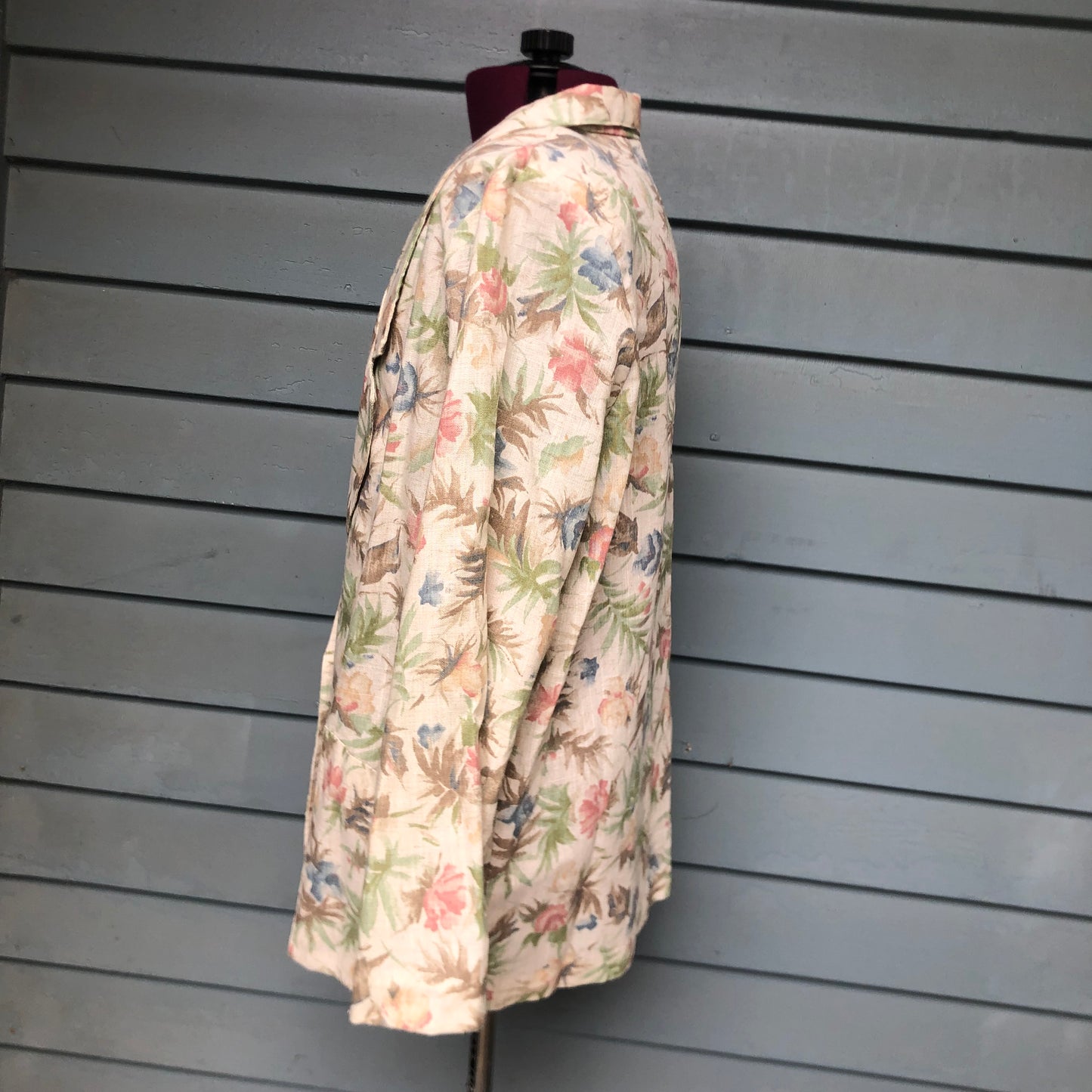 Pastel Floral Blazer Made in USA Copy Cats Brand Size Large
