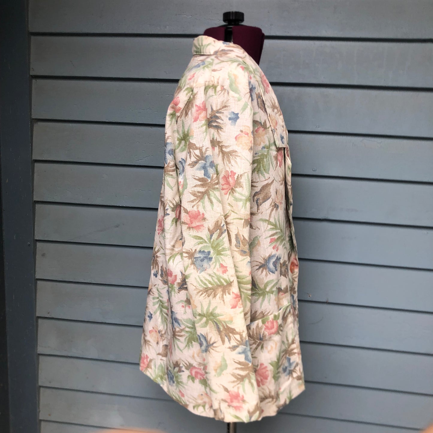 Pastel Floral Blazer Made in USA Copy Cats Brand Size Large