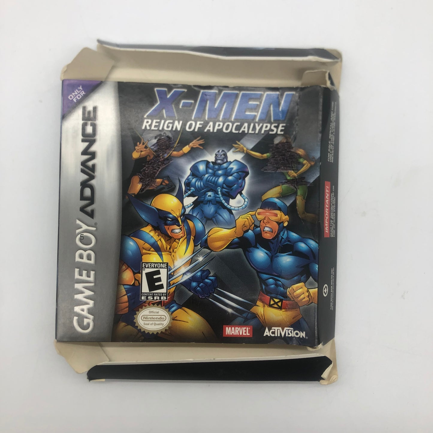 Nintendo Game Boy Advanced Game X-Men Reign Of Apocalypse