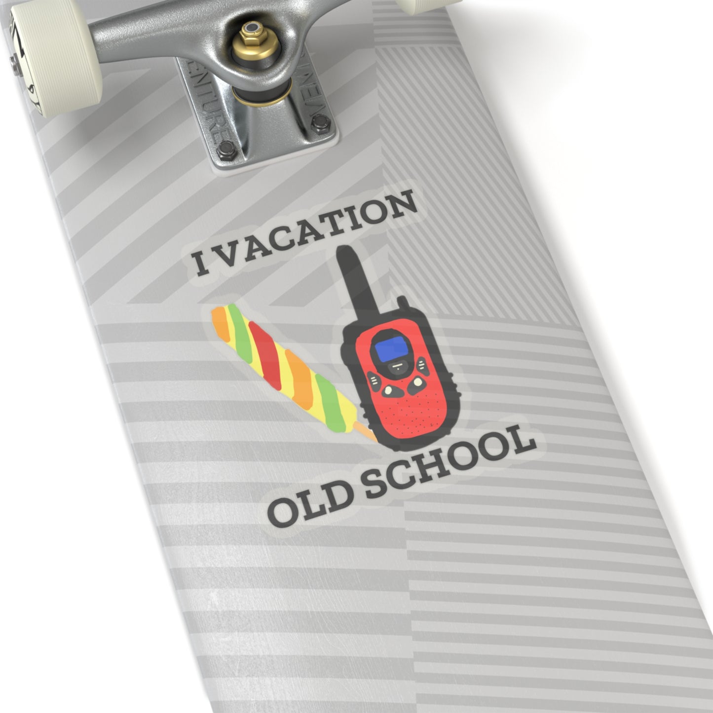 "I Vacation Old School" Kiss-Cut Stickers