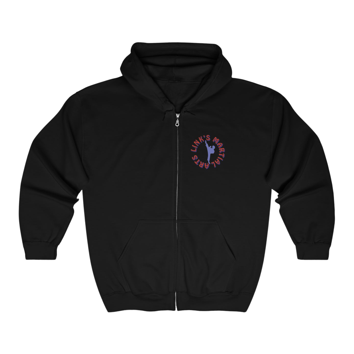 Link's Martial Arts Unisex Heavy Blend™ Full Zip Hooded Logo Sweatshirt