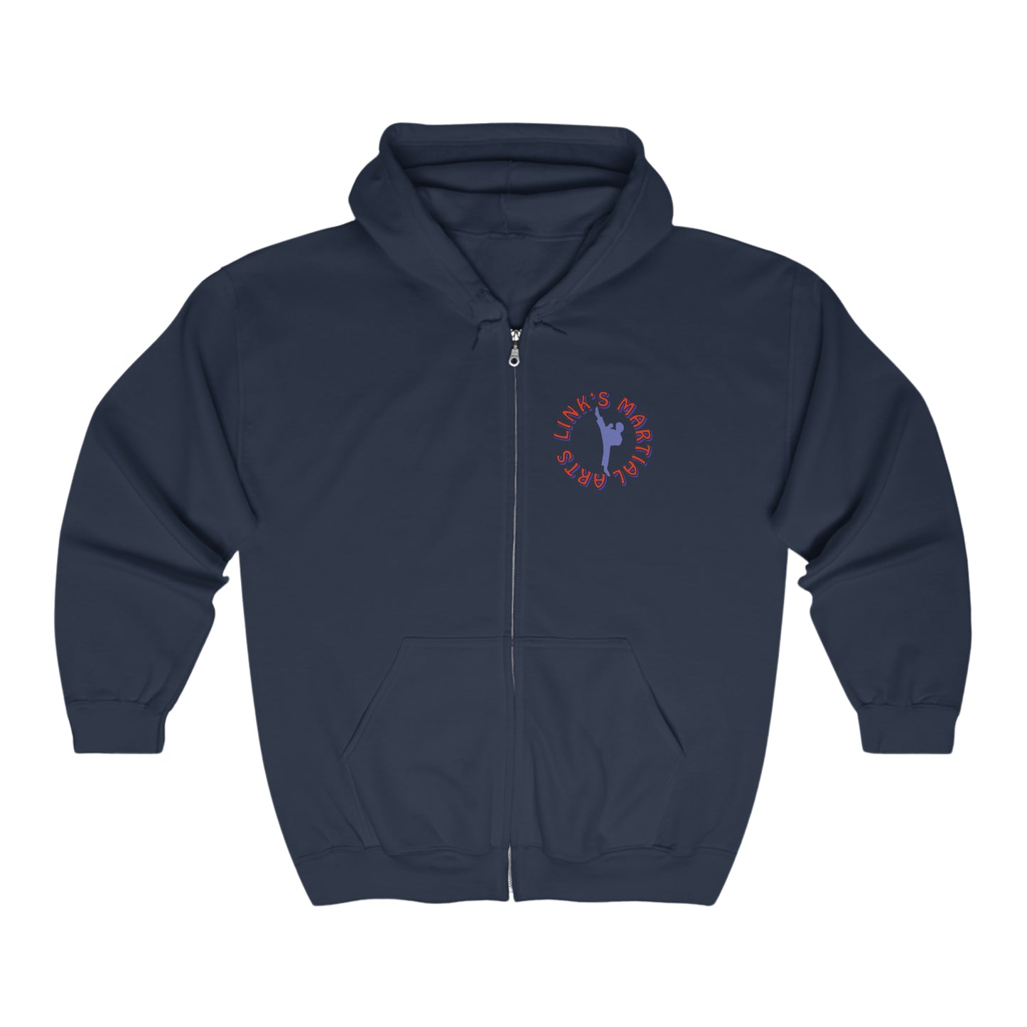 Link's Martial Arts Unisex Heavy Blend™ Full Zip Hooded Logo Sweatshirt