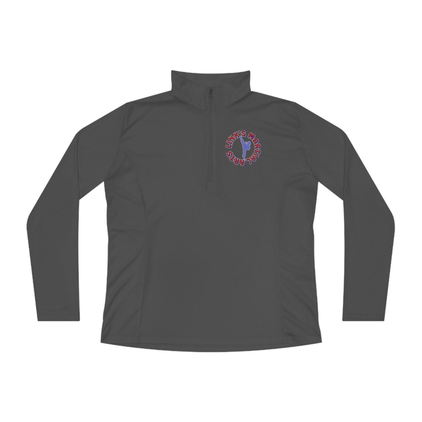 Link's Martial Arts Ladies Quarter-Zip Logo Pullover