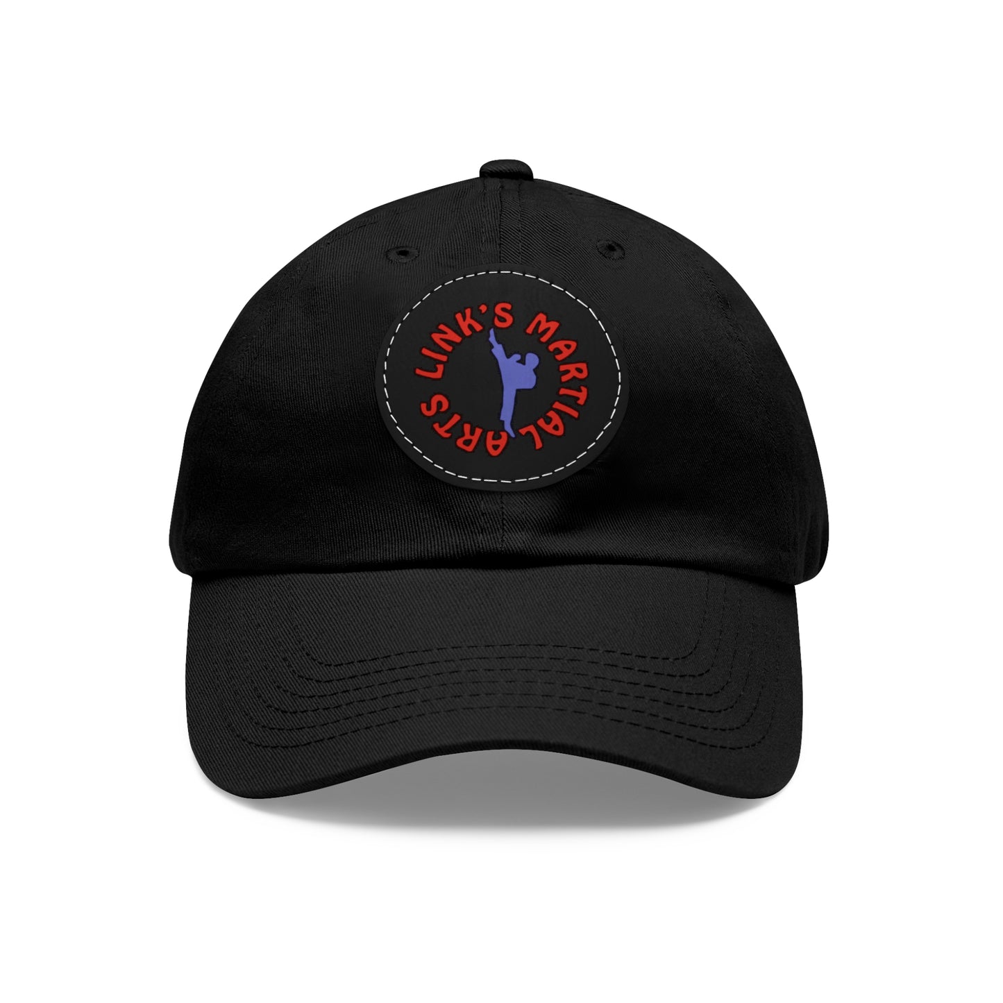 Link's Martial Arts  Dad Hat with Leather Patch (Round)