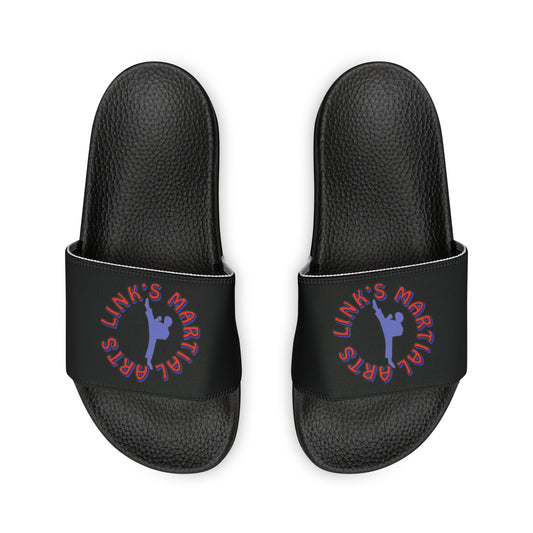 Link's Martial Arts Men's PU Logo Slide Sandals