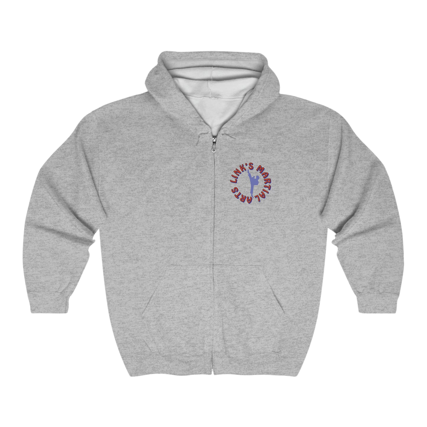 Link's Martial Arts Unisex Heavy Blend™ Full Zip Hooded Logo Sweatshirt