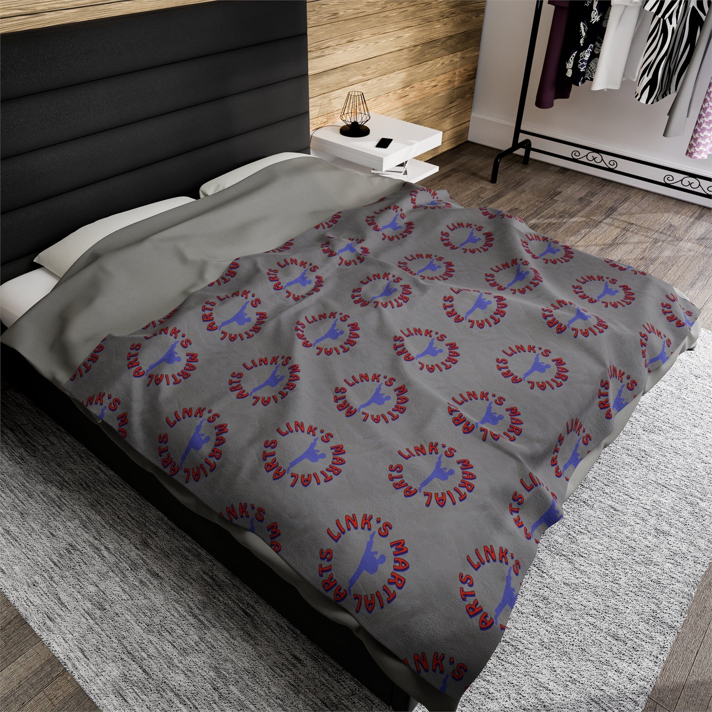 Link's Martial Arts Logo Velveteen Plush Blanket
