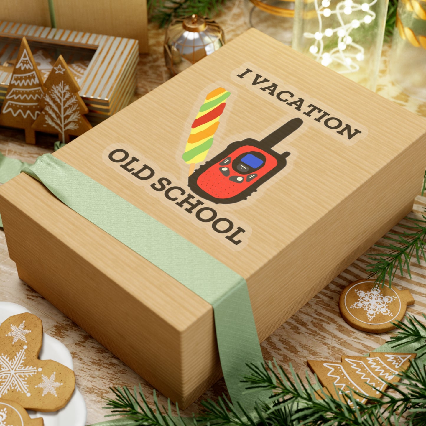 "I Vacation Old School" Kiss-Cut Stickers