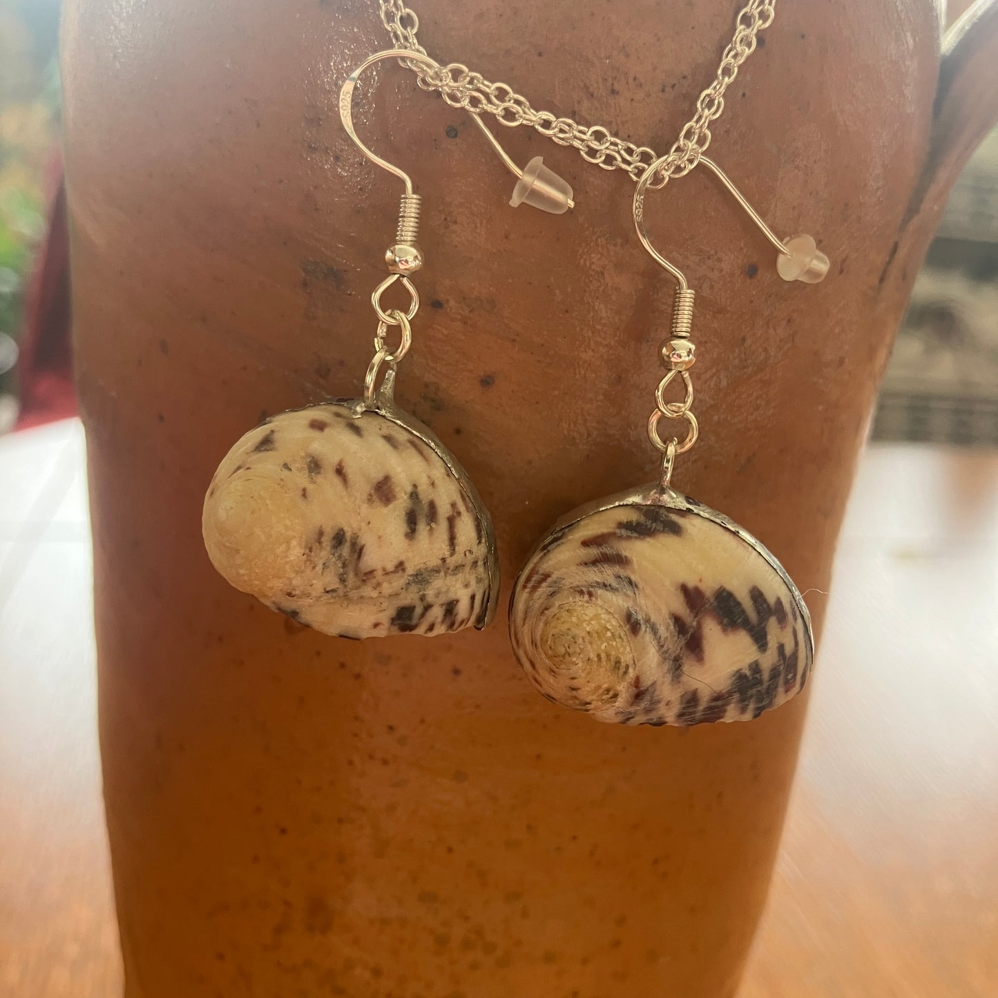 Nerite Artisan Made Earrings Handcrafted Sea Shell Dangle Earrings